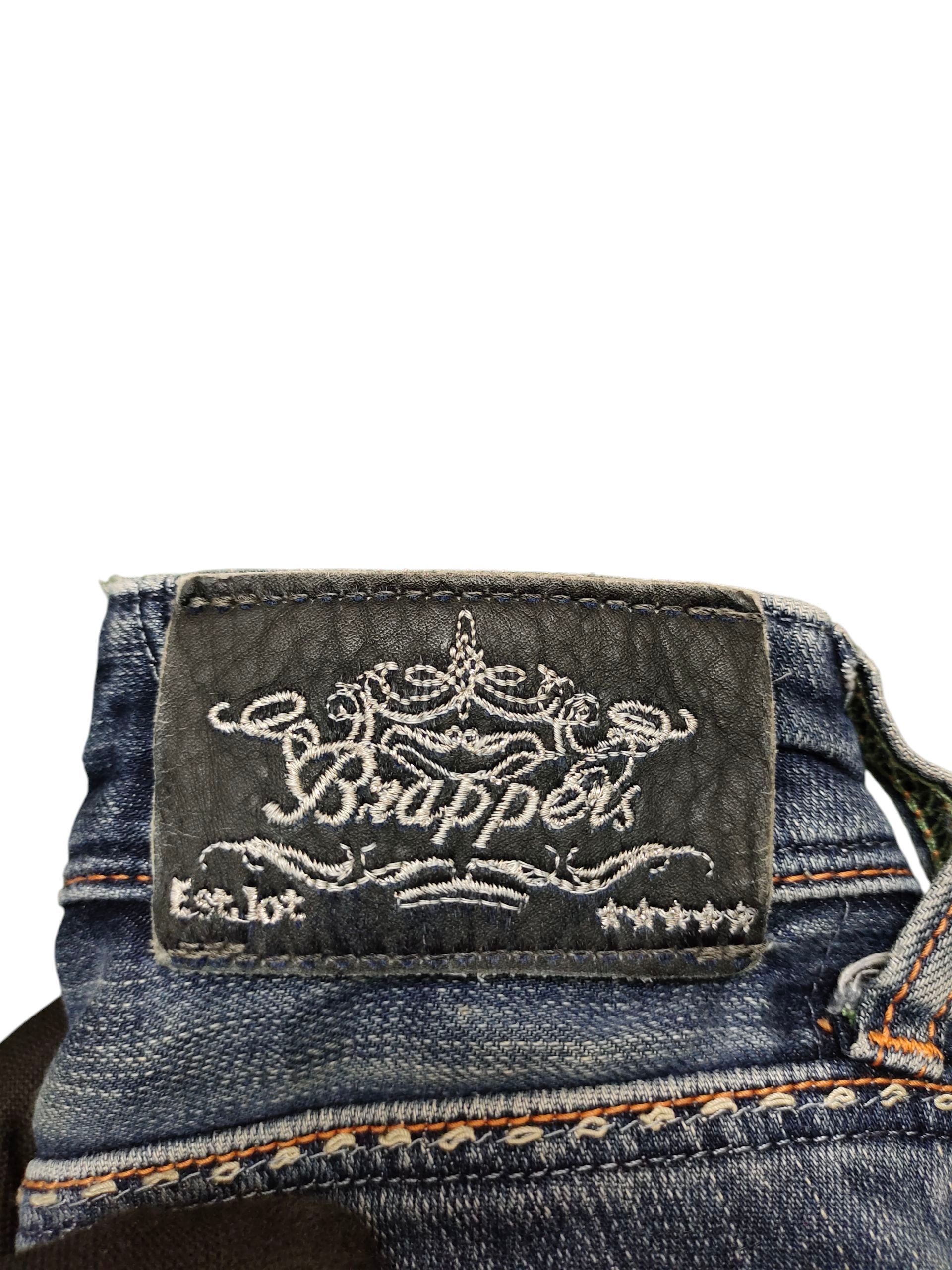 Le Grande Bleu (L.G.B.) Flare Jeans brappers Clawmark Faded Bootcut Low Rise Size US 29 - 11 Thumbnail