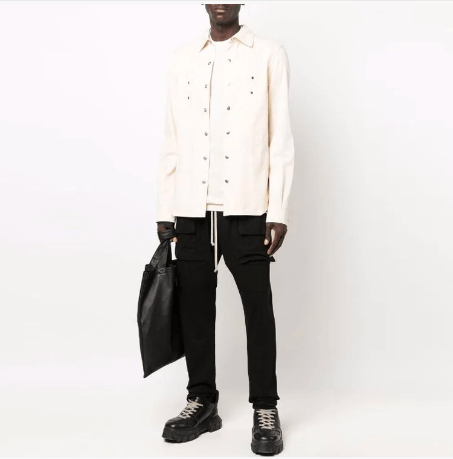 Rick Owens Drkshdw Rick Owens DRKSHDW Black Cargo Pants Men's Size M Size US 28 / EU 44 - 4 Thumbnail
