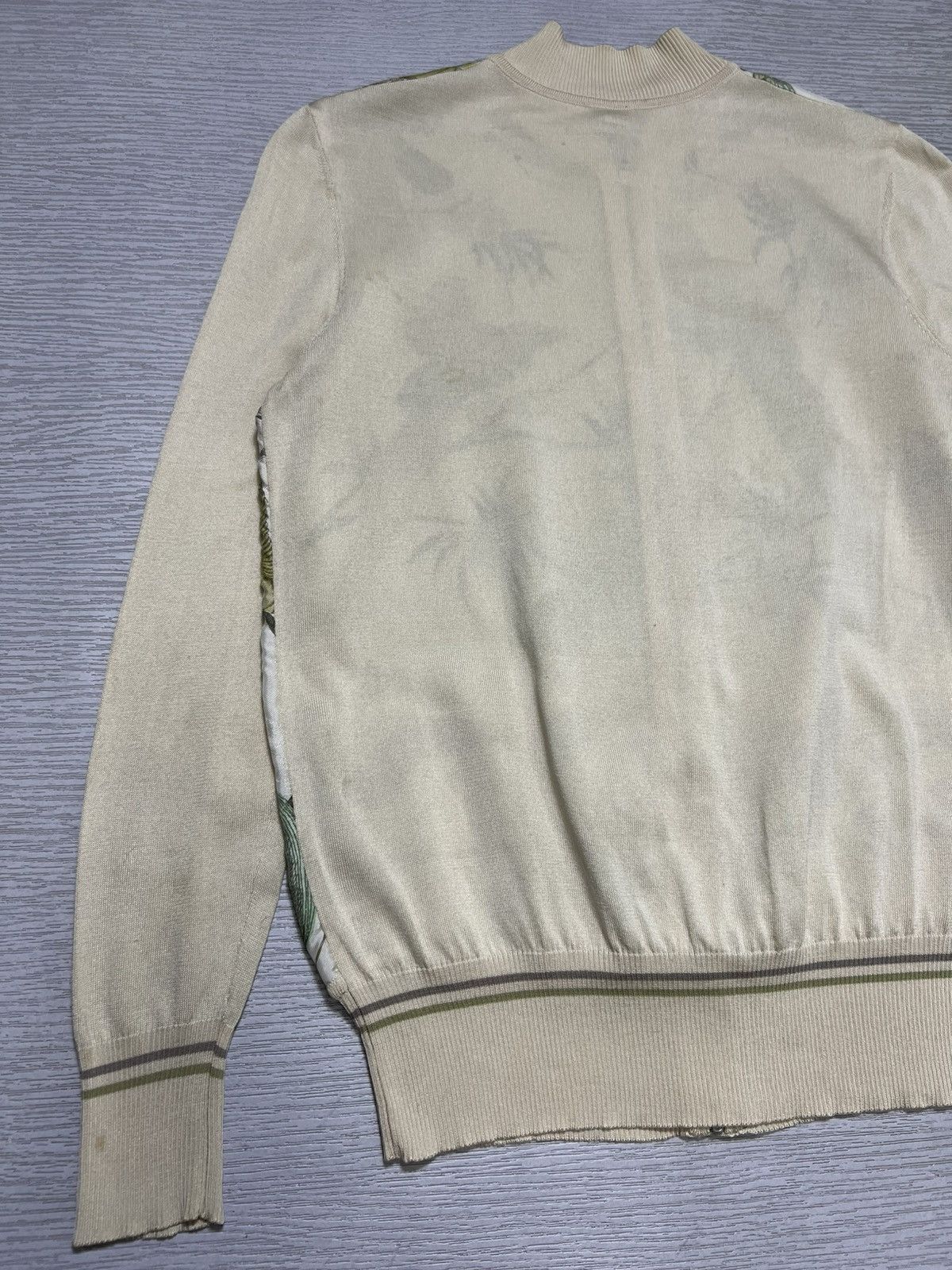 Hermes Hermes - Birds Print Silk Zipped Cardigan Bomber Jacket Size S / US 4 / IT 40 - 16 Thumbnail