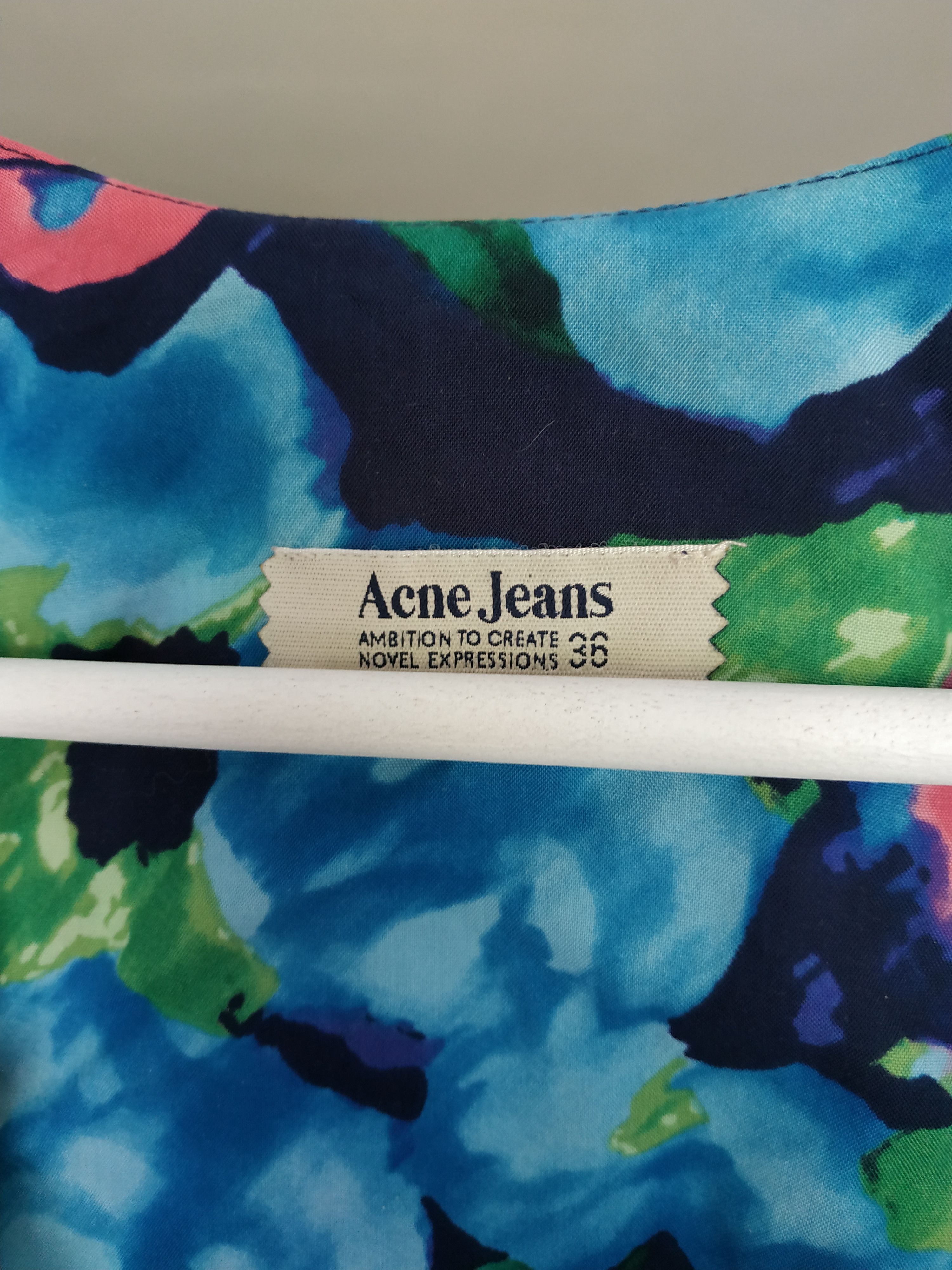 Acne Studios × Designer Acne Big Flower Print Women's Mini Dress, s. 36 (SMALL) Size S / US 4 / IT 40 - 6 Thumbnail