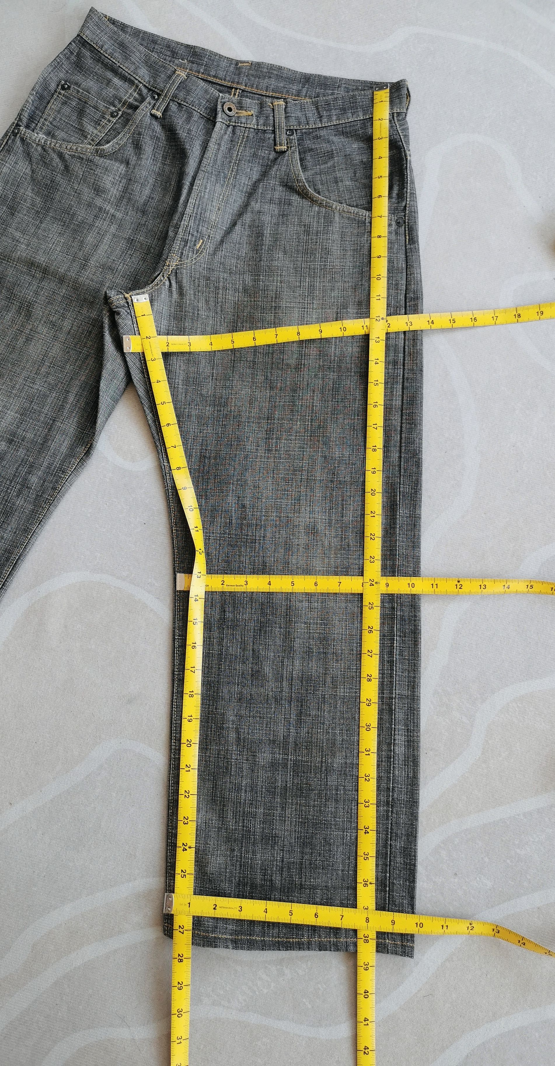 Edwin Edwin Japan 505D Selvedge Denim Charcoal Grey Loose Straight Size US 32 / EU 48 - 8 Thumbnail