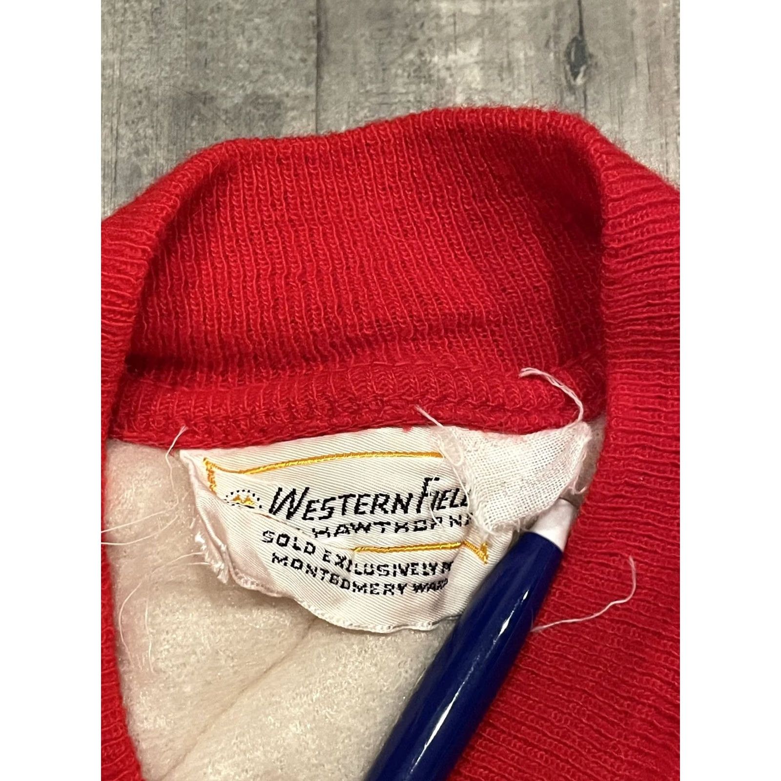 Vintage VTG 50’s Western Fields Hawthorne Montgomery Ward Ski Jacket Pants Mens L Red Field Jacket Pants Mens L 1950s 1960s Hunting Size US 33 - 3 Thumbnail