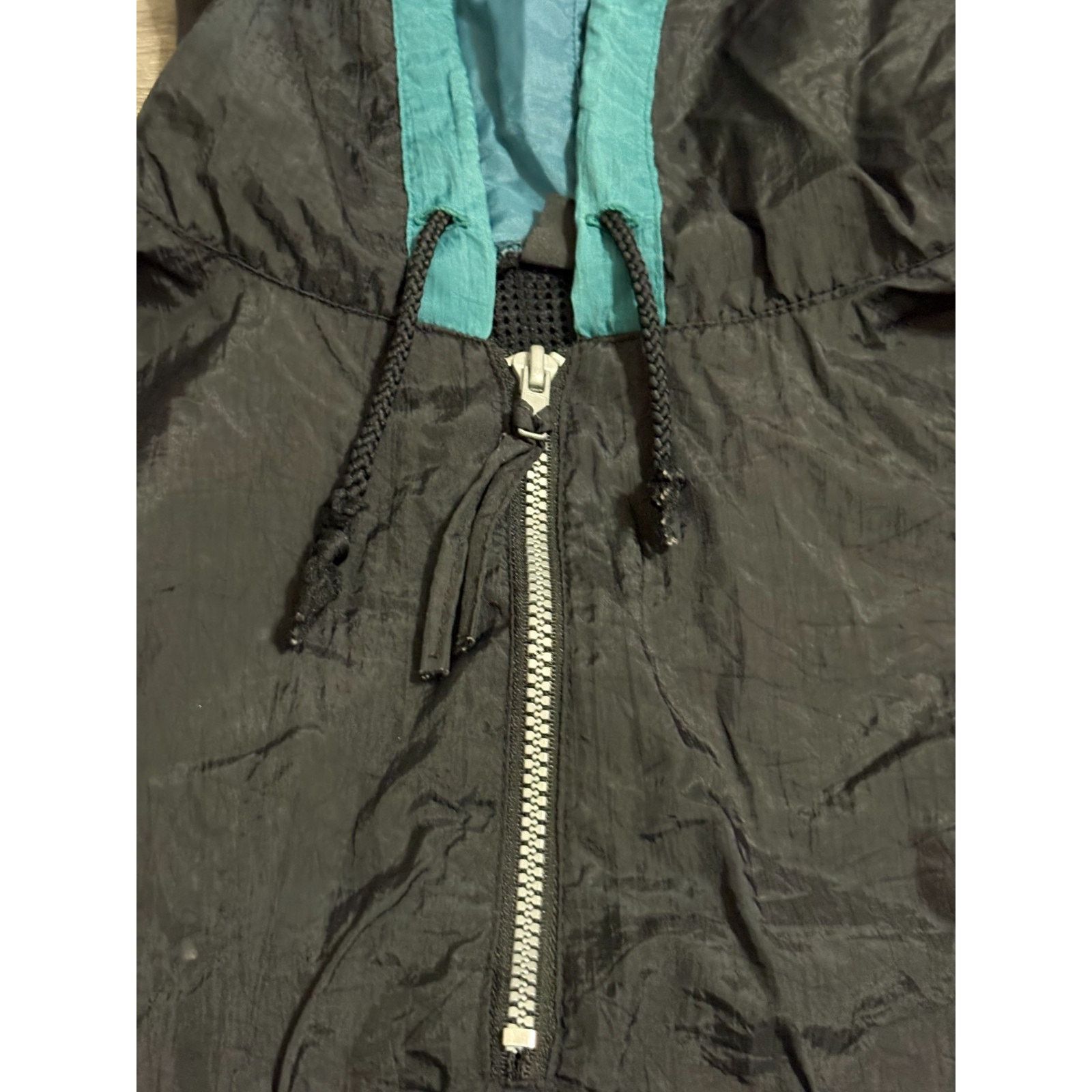 Spalding Vintage Spalding Green & Black Hooded Anorak Jacket - Men XL Size US XL / EU 56 / 4 - 5 Thumbnail