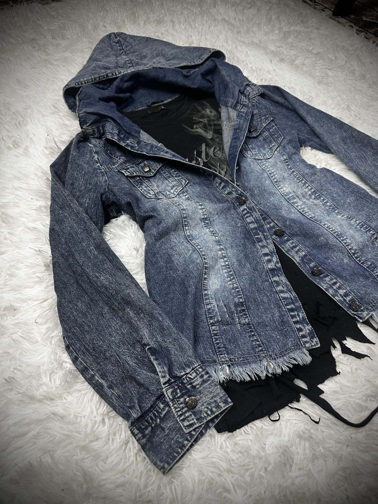 If Six Was Nine 💥rare💥 japanese brand cornflake punk bono hooded jacket Size US L / EU 52-54 / 3 - 2 Thumbnail
