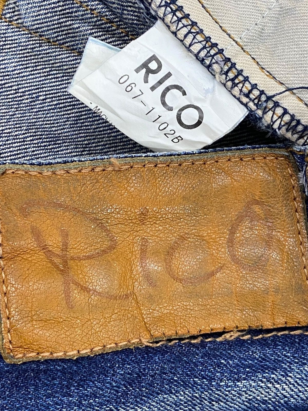 Japanese Brand Blue Wash Distressed Style Flare Jeans