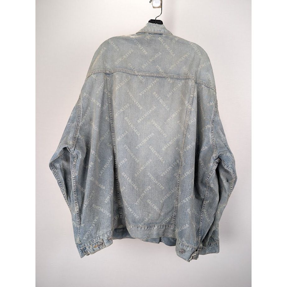Balenciaga o1rshd1 Jacket Japanese Ring Blue Denim in Blonde Ring Size US L / EU 52-54 / 3 - 9 Thumbnail