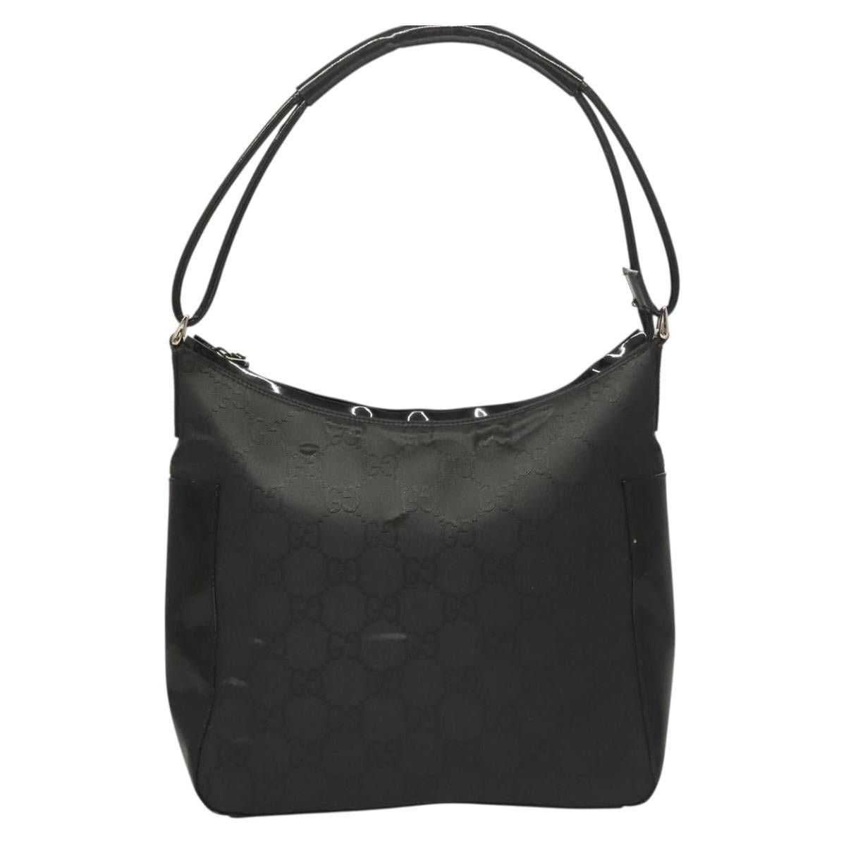 Gucci GUCCI GG Canvas Shoulder Bag Nylon Outlet Black Silver Size ONE SIZE - 2 Thumbnail