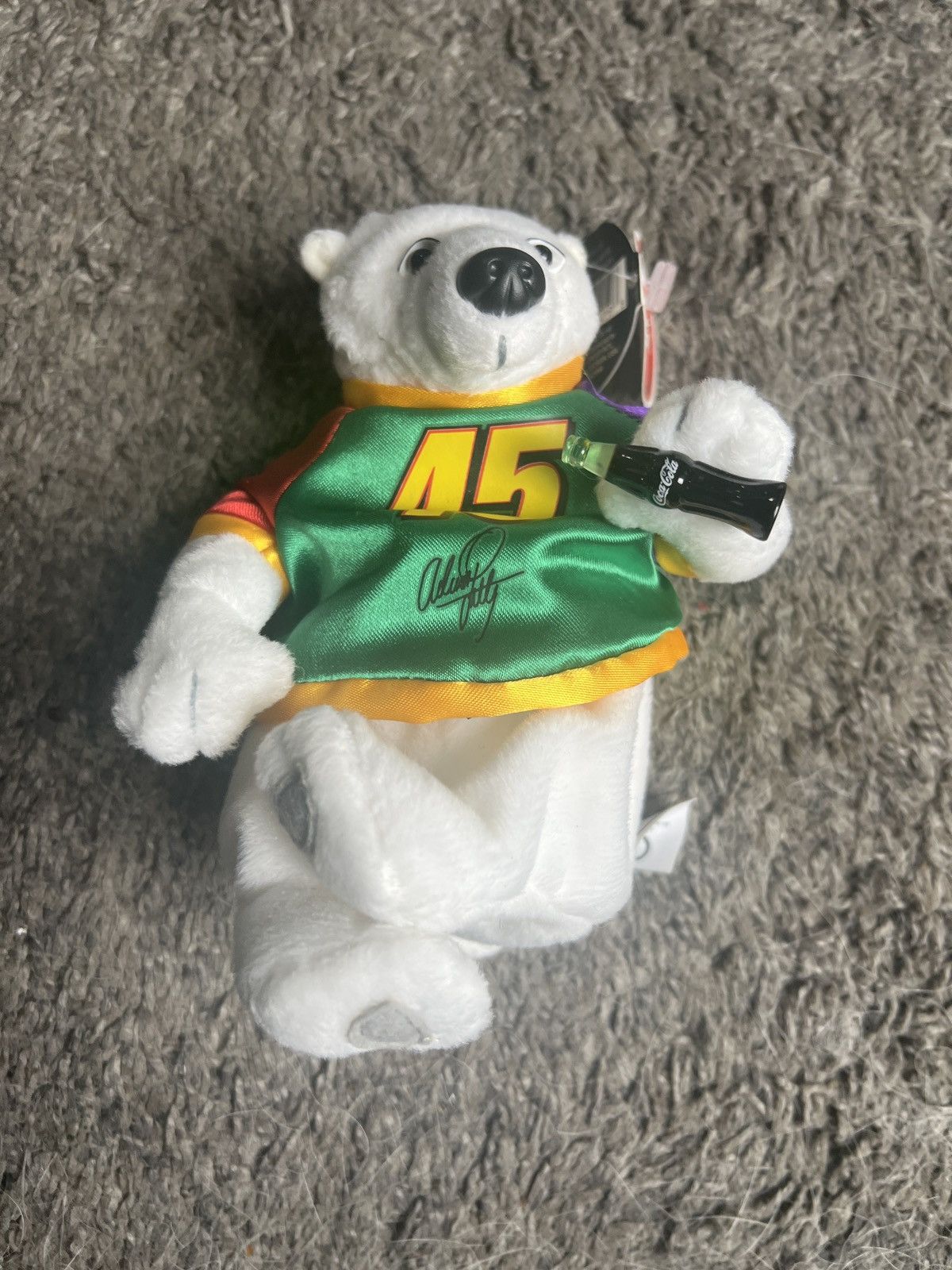 Coca Cola 1999 Coca-Cola NASCAR Adam Petty Bean Bag Plush Size ONE SIZE - 1 Thumbnail