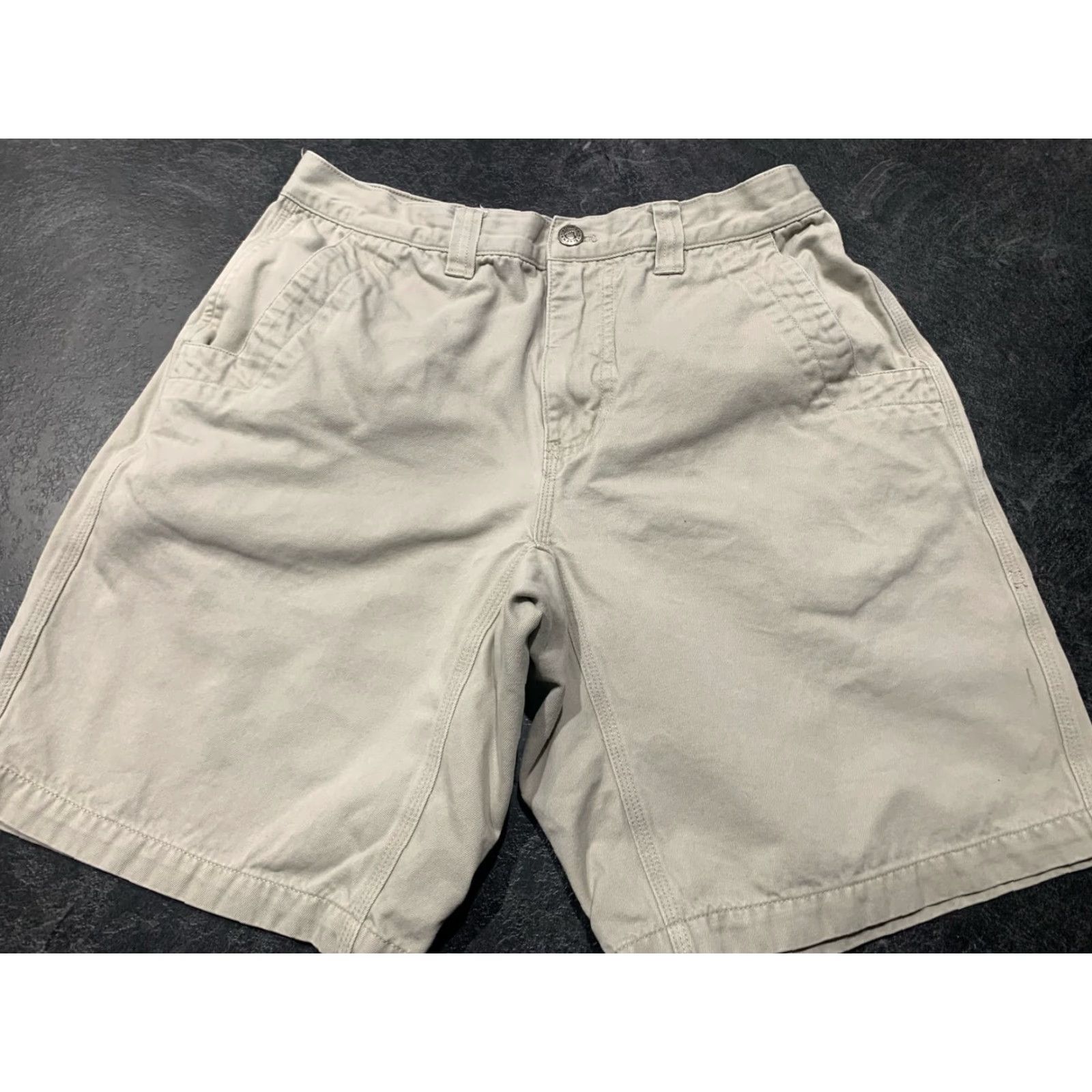 Mountain Khakis VINTAGE Mountain Khakis Men Shorts 31 Casual Cargo Cotton Beige Fall Summer Outdoor Mens Size US 31 - 2 Thumbnail
