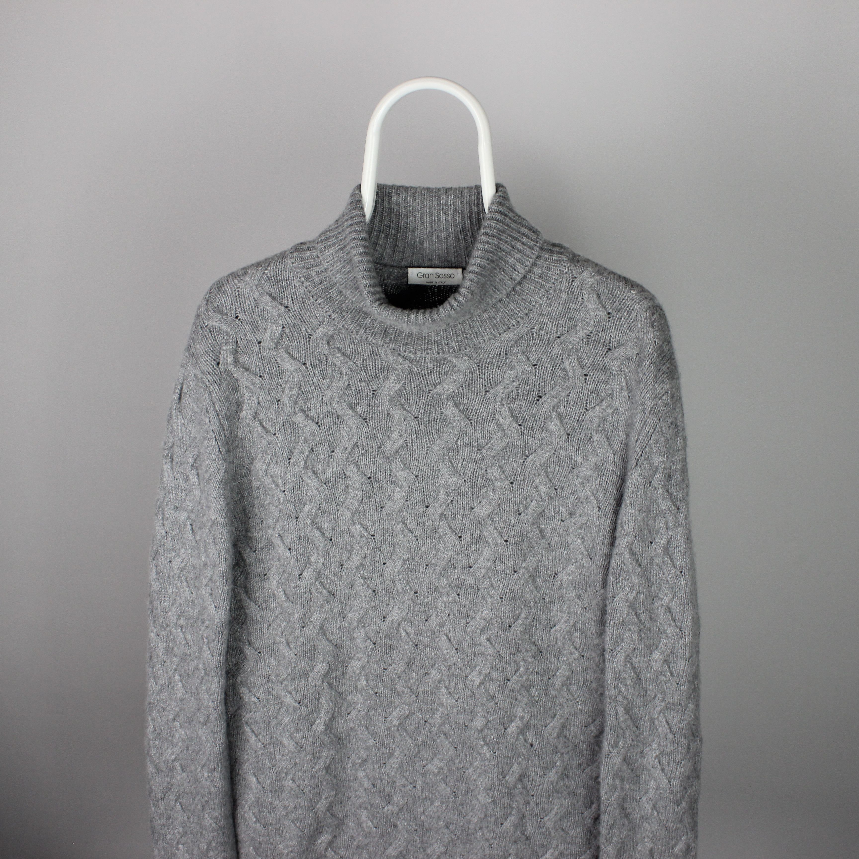 Gran Sasso Gran Sasso sweater jumper men wool pure M L gray Size US L / EU 52-54 / 3 - 3 Thumbnail