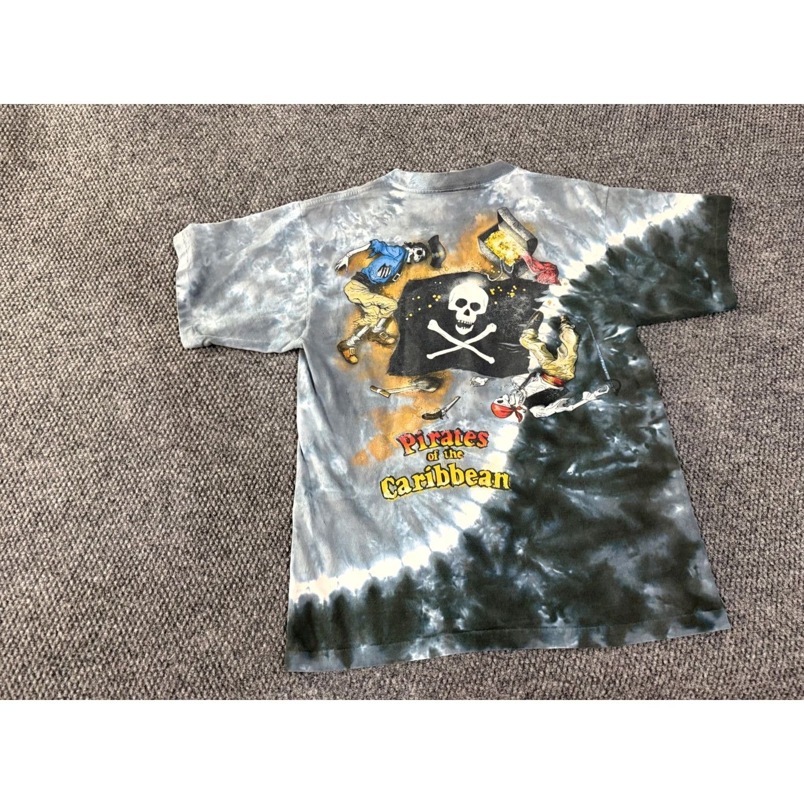 Disney VINTAGE Walt Disney World Shirt Mens Medium Pirates of the Caribbean Tie Dye Made USA Size US M / EU 48-50 / 2 - 7 Thumbnail
