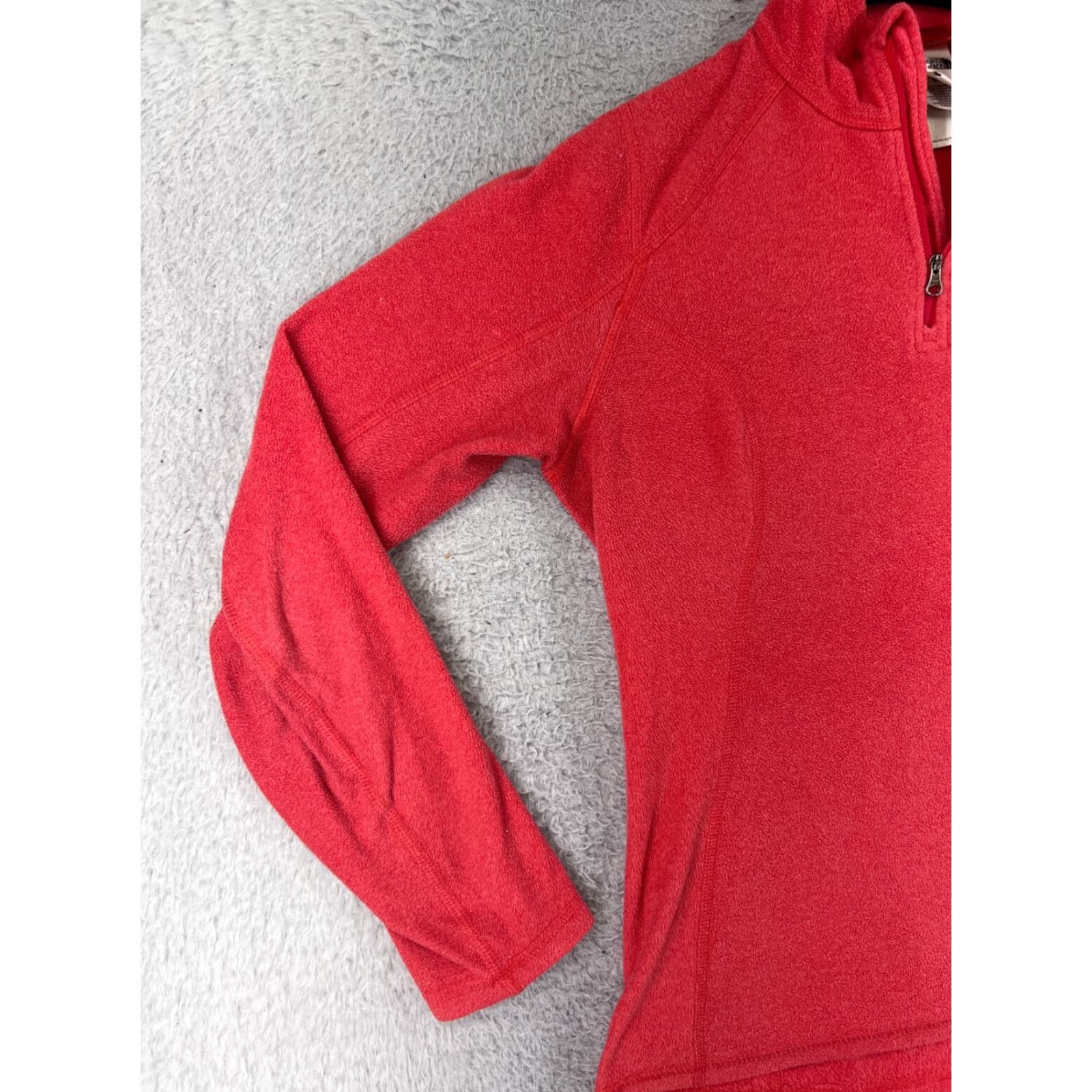 The North Face The North Face Sweater Womens Small Pink 100% Polyester Fleece 1/4 Zip Camping Size S / US 4 / IT 40 - 6 Thumbnail