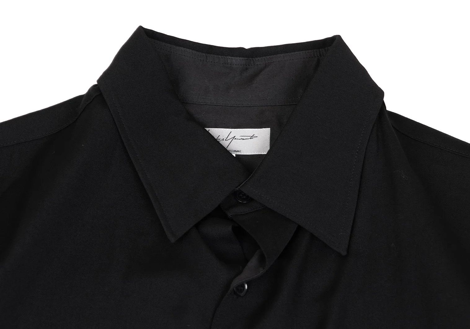 Yohji Yamamoto Yohji Yamamoto Wool Gabardine Long Shirt Size US L / EU 52-54 / 3 - 3 Thumbnail