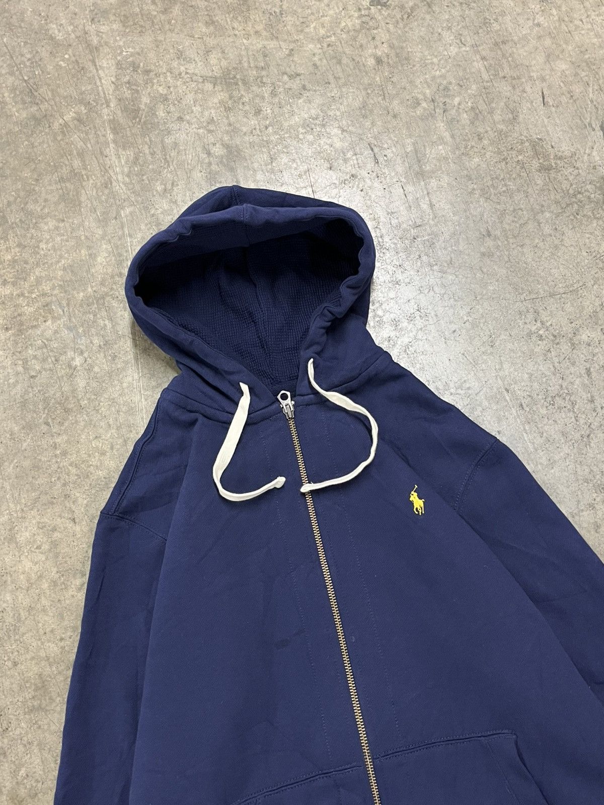 Polo Ralph Lauren × Vintage Polo Ralph Lauren vintage zip up thermal lined hoodie hype Size US XL / EU 56 / 4 - 4 Thumbnail