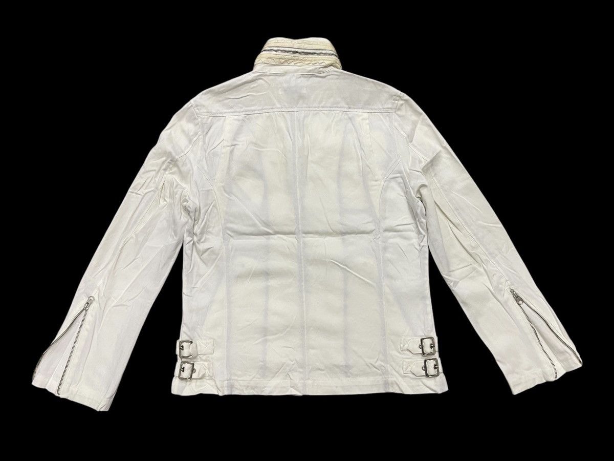 In The Attic 2000s IN THE ATTIC BIKER JACKET OFF WHITE COTTON Size US M / EU 48-50 / 2 - 3 Thumbnail