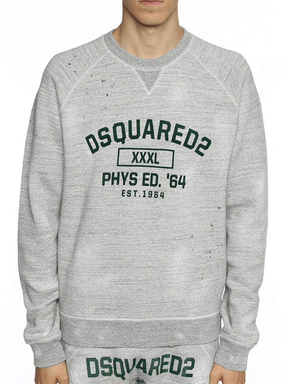Dsquared2 DSQUARED2 gray splash ink sweatshirt size XS Size US XS / EU 42 / 0 - 1 Thumbnail