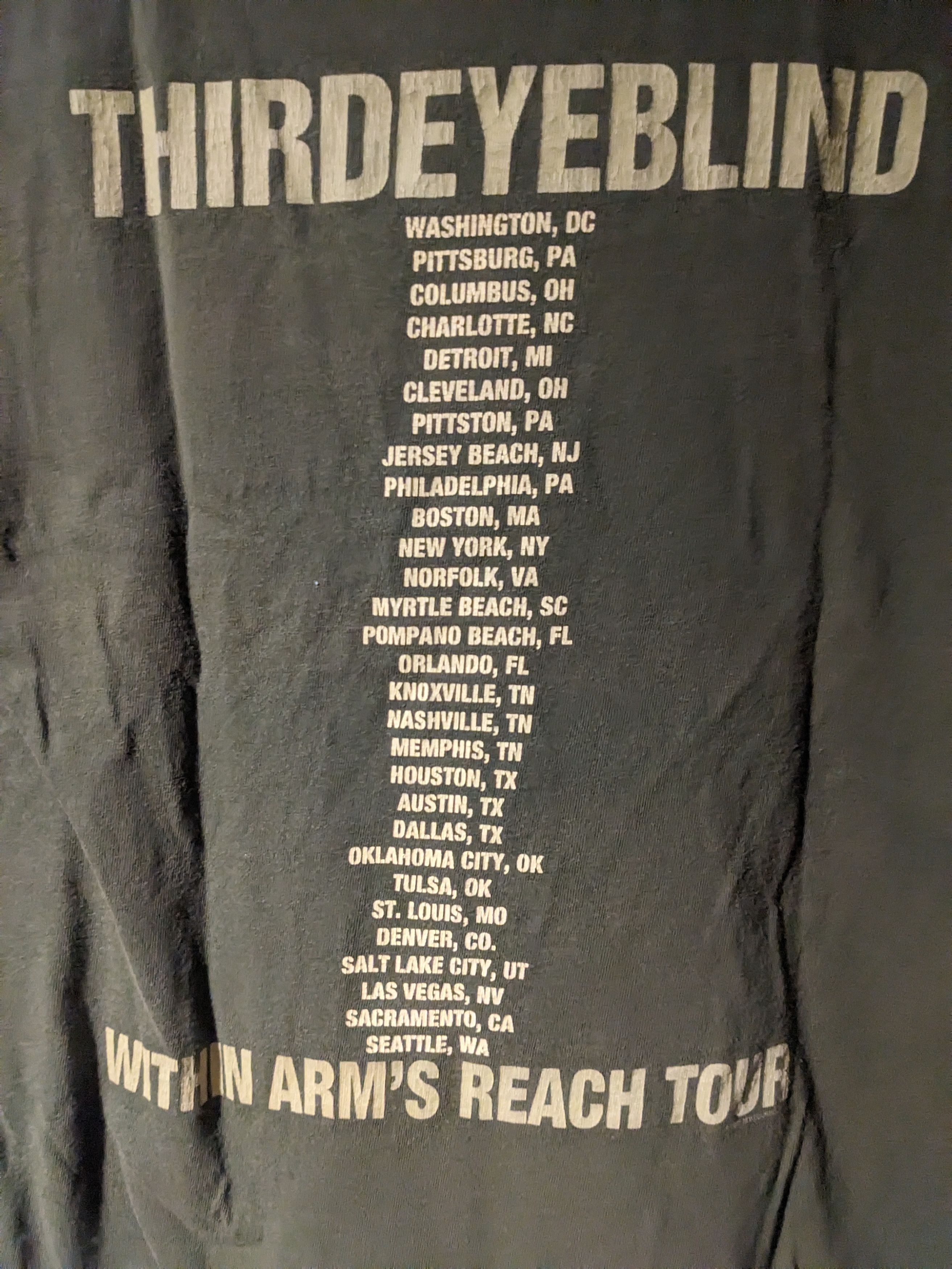 Band Tees × Vintage Vintage 2003 Third Eye Blind Out of the Vein Tour T-Shirt Size US S / EU 44-46 / 1 - 8 Thumbnail