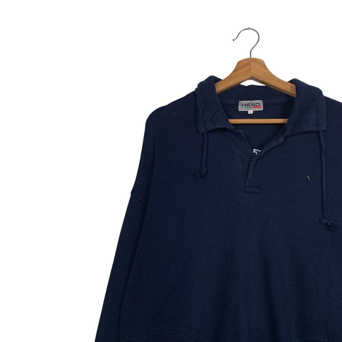 Japanese Brand HEAD Sportswear Embroidery Logo Sweatshirt #2229-C98 Size US L / EU 52-54 / 3 - 8 Thumbnail