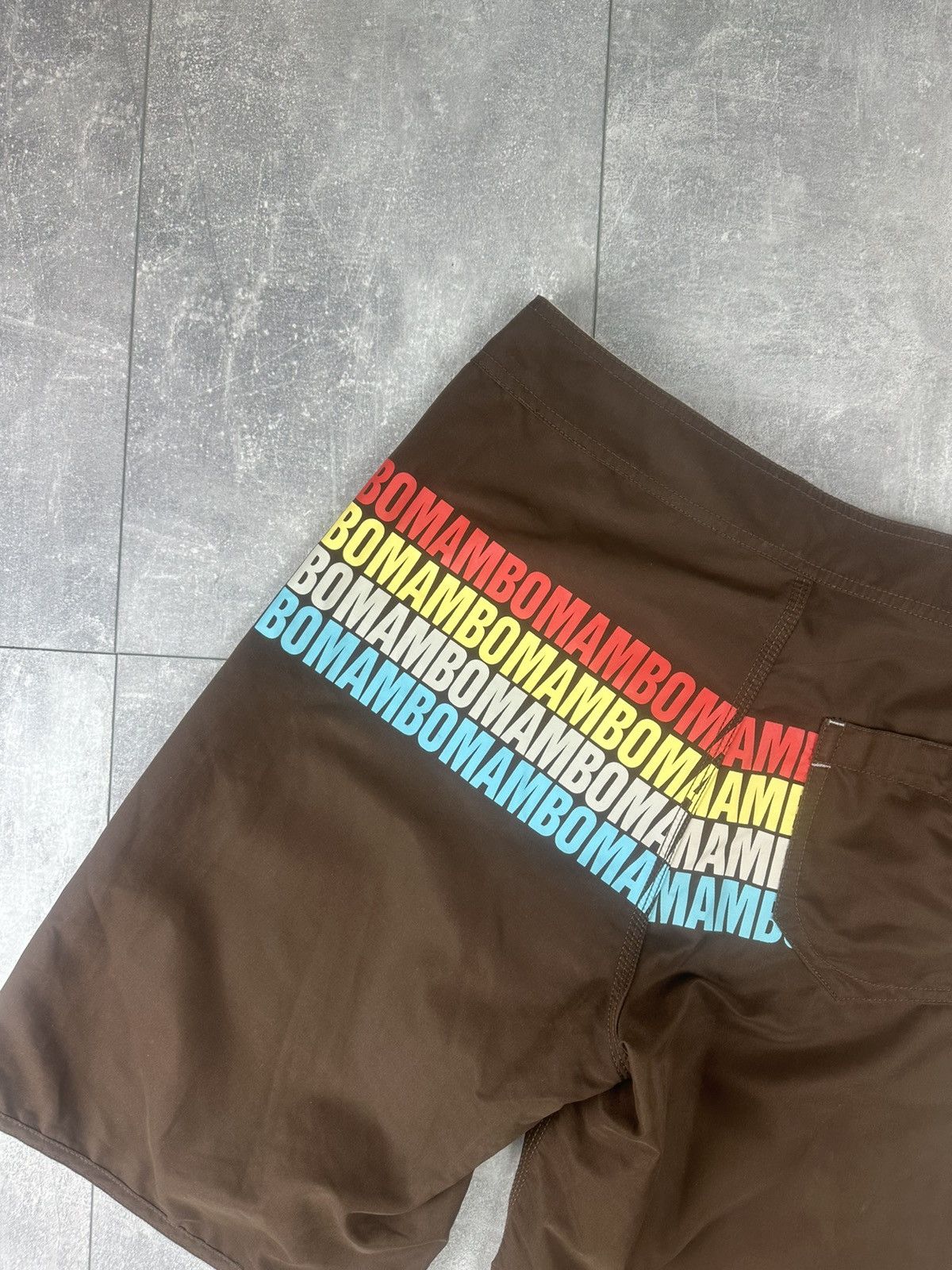 Mambo Mambo Surf Y2K Brown Boards-Shorts Overprint Logo Size US 32 / EU 48 - 15 Thumbnail