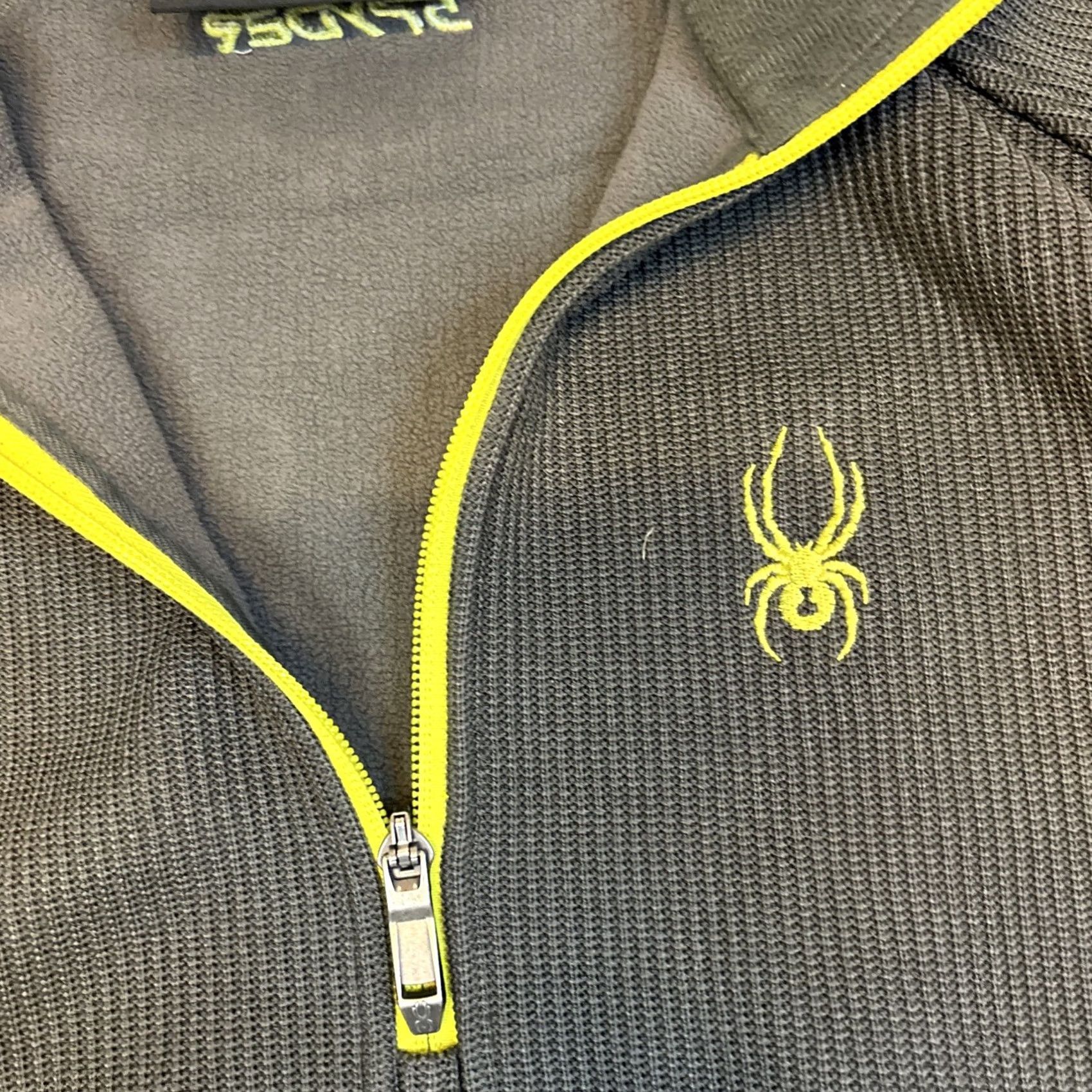 Spyder Spyder Core Quarter Zip Ribbed Fleece Lined Pullover Sweater Men Large Logo Green L Size US L / EU 52-54 / 3 - 2 Thumbnail