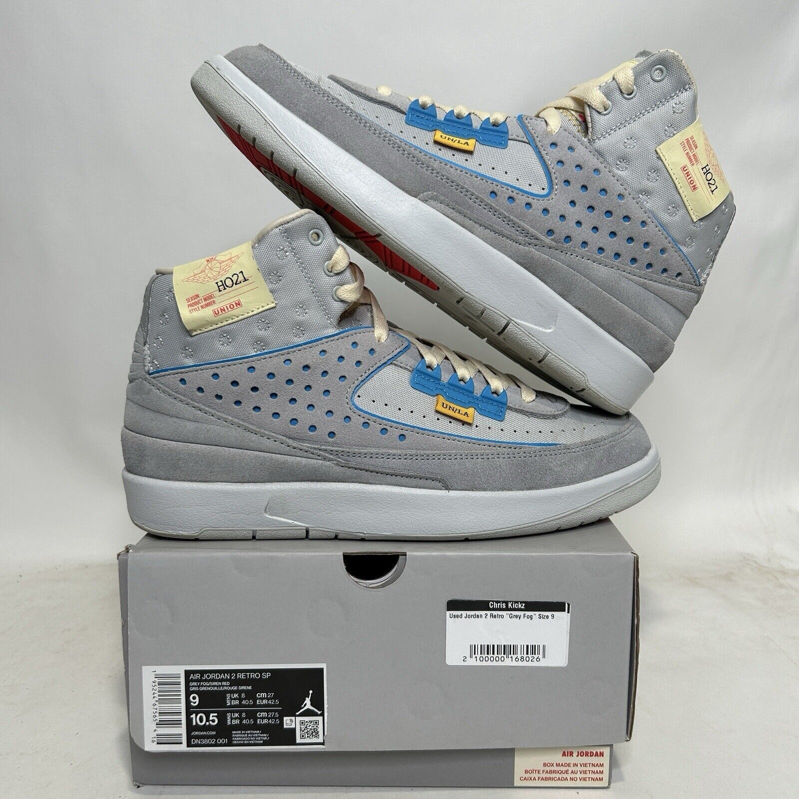 Jordan Brand Nike Shoes Air Jordan 2 Retro SP X Union “Gray Fog” 2024 Size US 9 / EU 42 - 1 Thumbnail