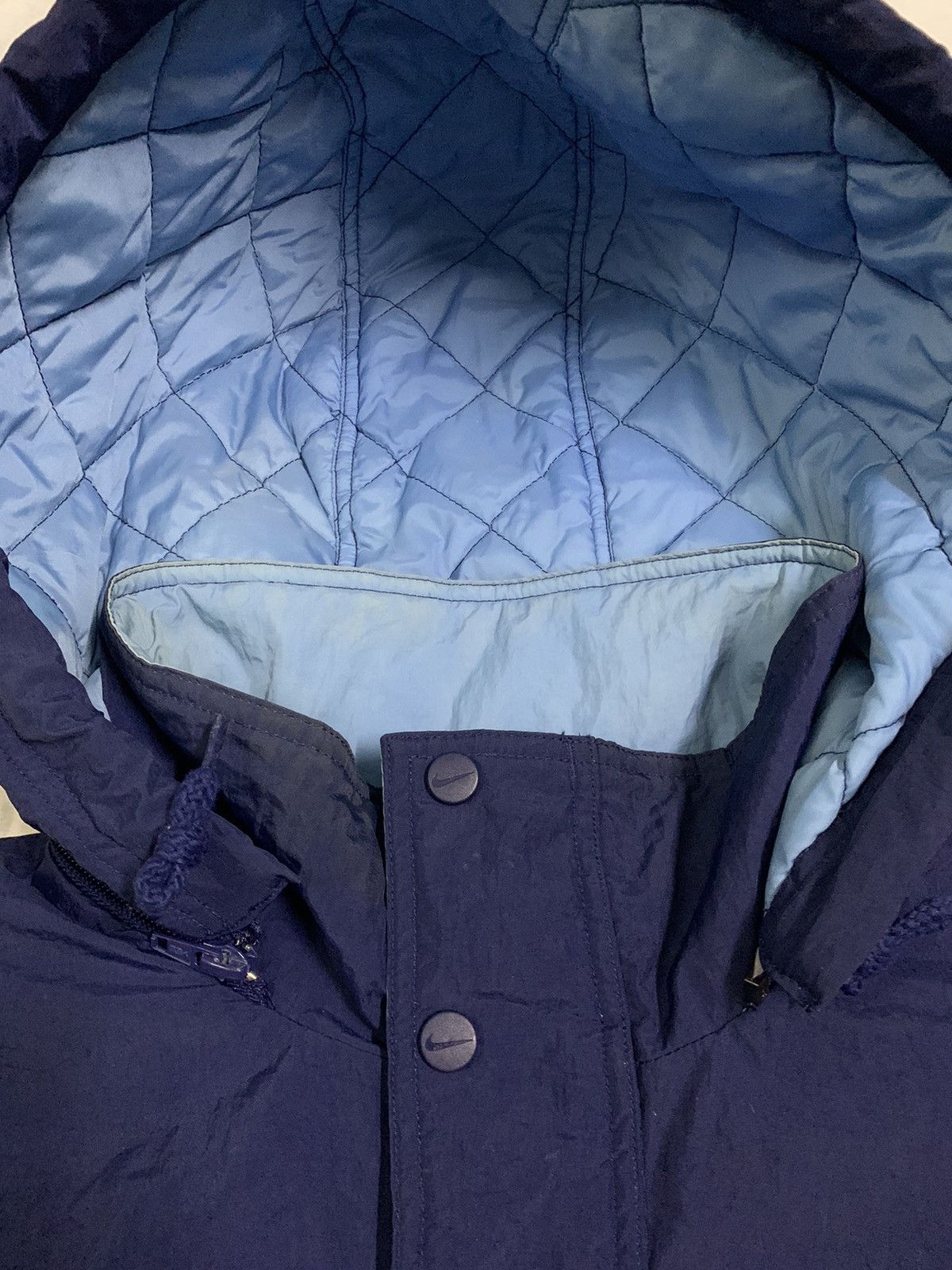 Nike Vintage 90s Nike Swoosh Big Logo Oversized Anorak Jacket Size US L / EU 52-54 / 3 - 5 Thumbnail