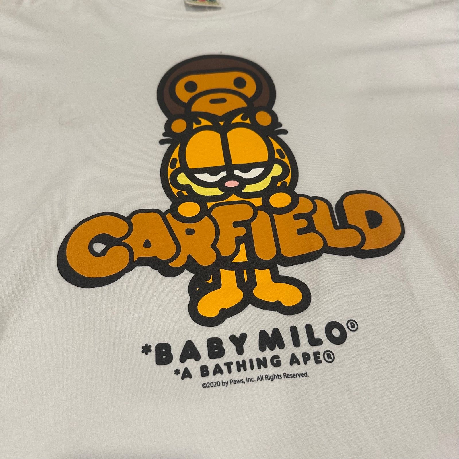 Bape BAPE x Garfield #2 Tee - White - Size 3XL - Used Size US XXL / EU 58 / 5 - 3 Thumbnail