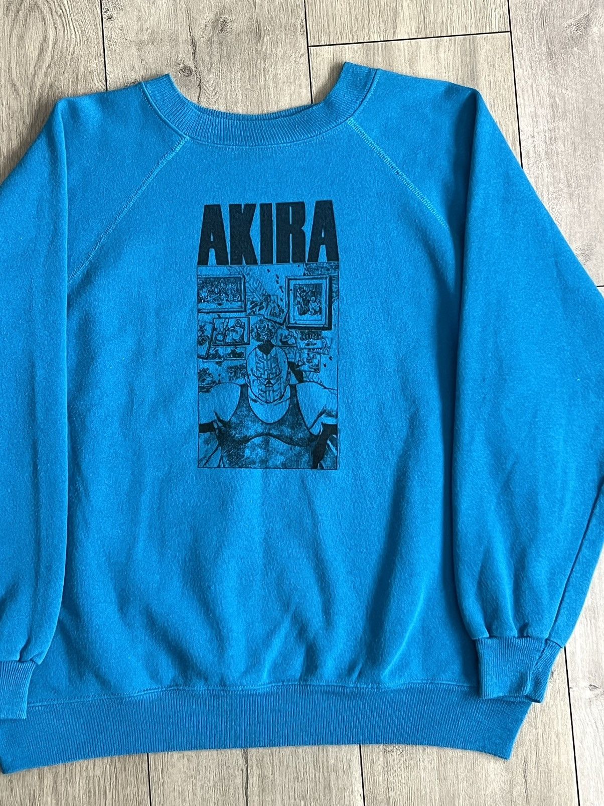 image of 1989 Akira Vintage Graphic Blue Crewneck Sweatshirt, Men's (Size XL)