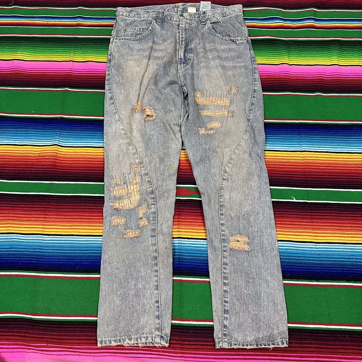 💥 Flare Japanese Brand 💥 Gm Denim Flare Distress 💥