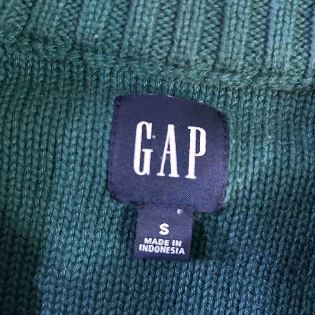 Gap GAP Forest Green Cable Knit Sweater Crew Neck Winter Pullover Womens Small Size S / US 4 / IT 40 - 5 Thumbnail