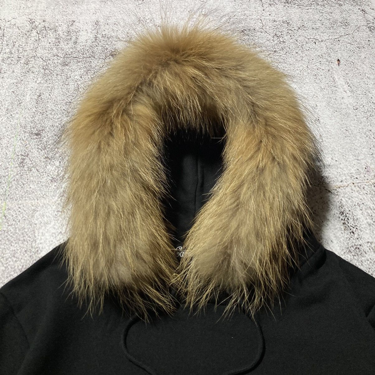 Japanese Brand 2000s CavariA Studed Gothic Punk Style Fur Hoodie Black Size US M / EU 48-50 / 2 - 4 Thumbnail
