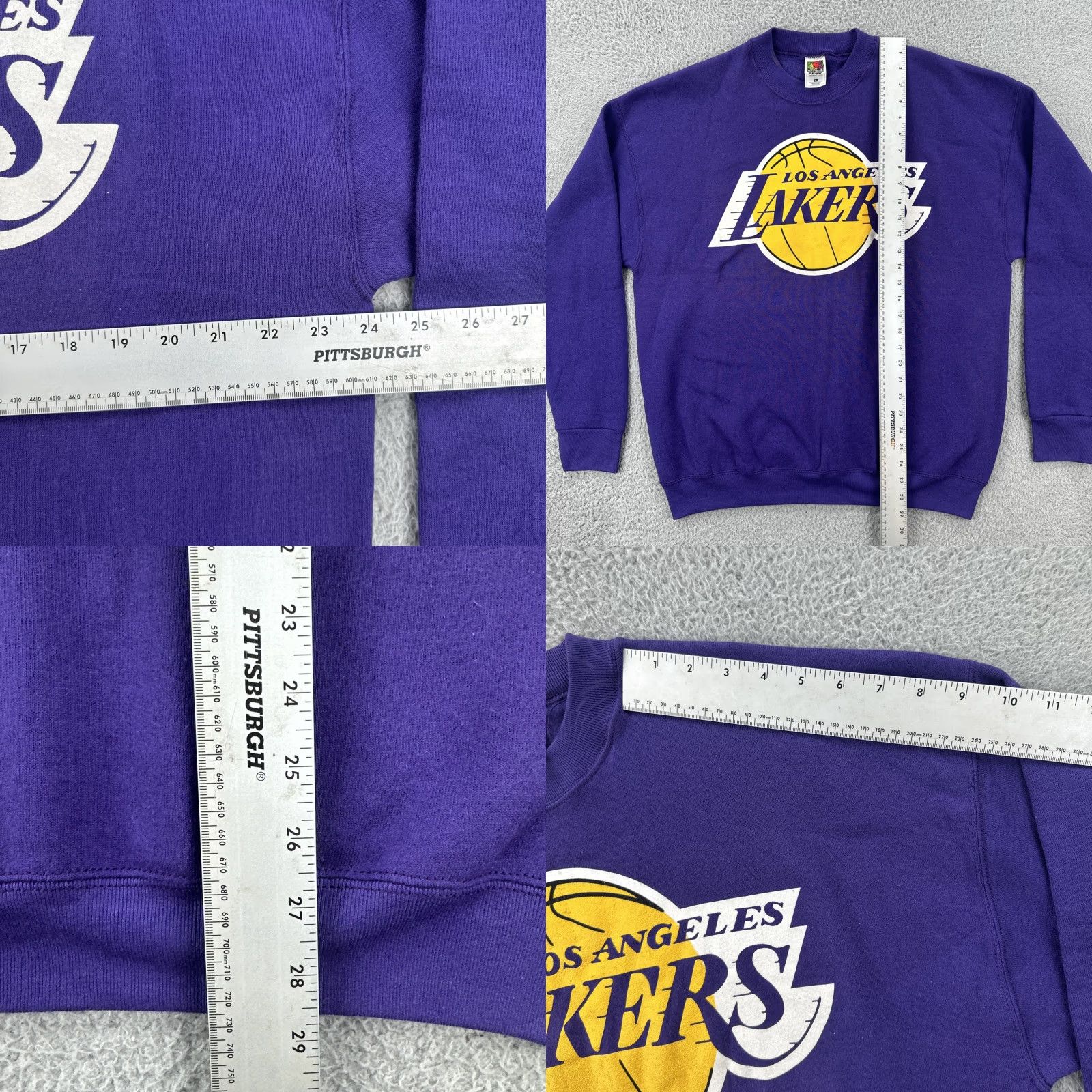 Fruit Of The Loom VINTAGE Fruit of the Loom Mens XL Purple Crew Neck Sweatshirt Los Angeles Lakers 90s Shirt Mens XL Purple 90s Sports LEGO Size US XL / EU 56 / 4 - 8 Thumbnail