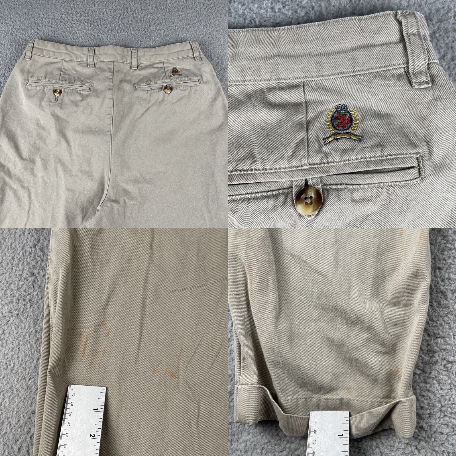 Tommy Hilfiger Vtg Tommy Hilfiger Chino Pants Mens 30x28 Beige Cotton Regular Inseam 28 Athletic Casual Retro Preppy Size US 30 / EU 46 - 9 Thumbnail