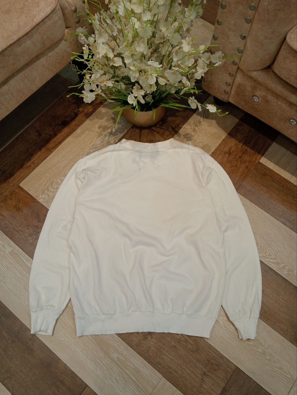 Lacoste LACOSTE BIG LOGO SWEATSHIRT - SIZE 4 WHITE Size US M / EU 48-50 / 2 - 10 Thumbnail
