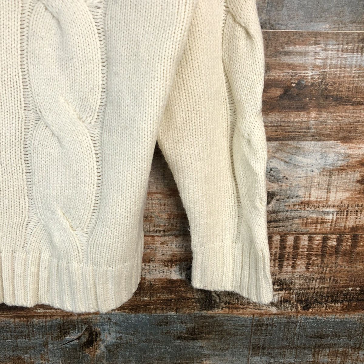Homespun Knitwear × Japanese Brand Lepsim White cable Knitwear sweatshirt #A1661 Size M / US 6-8 / IT 42-44 - 8 Thumbnail