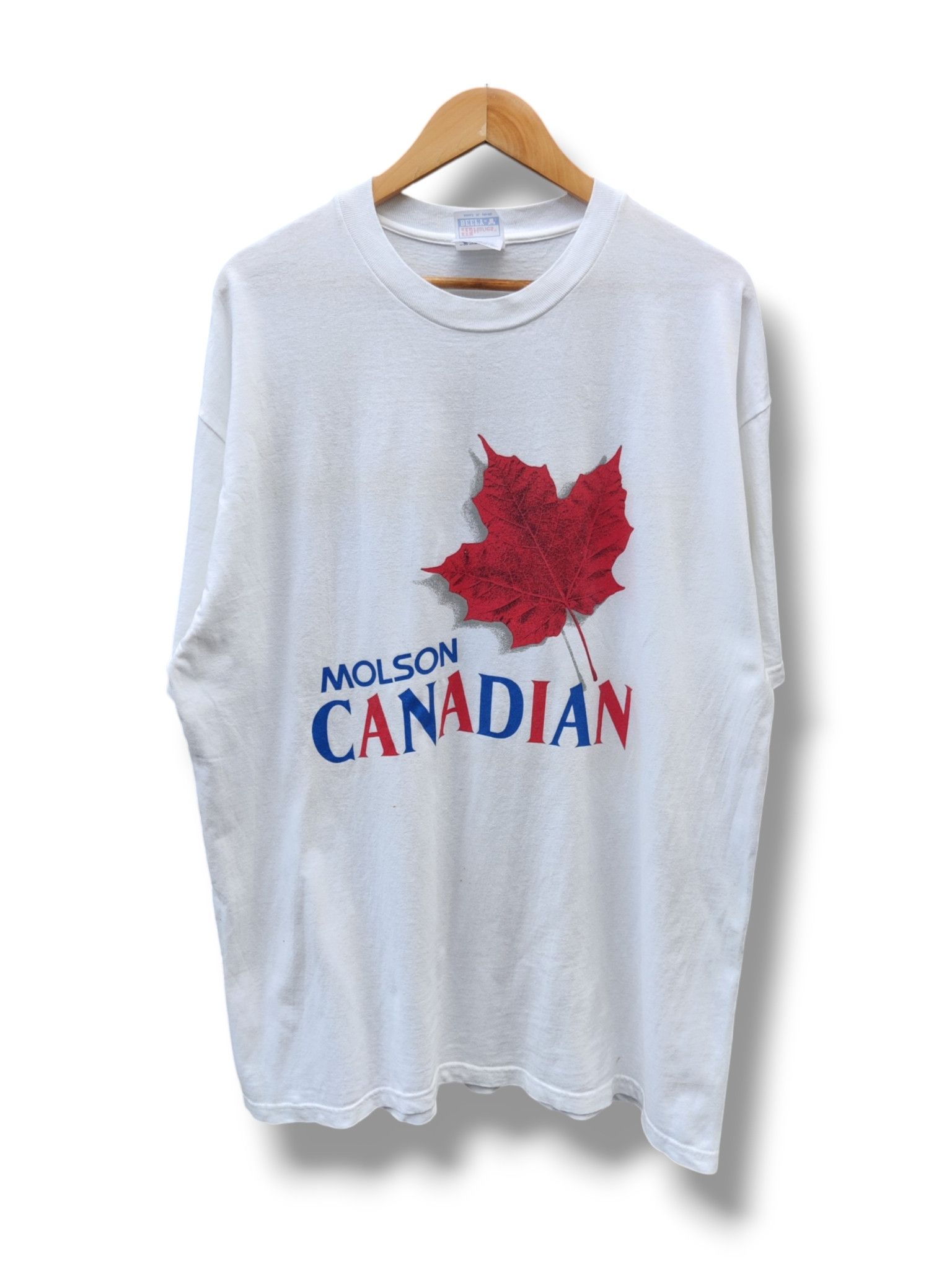 Japanese Brand Vintage 90's Molson Canadian Booze And Beef Promo Shirt Size US XL / EU 56 / 4 - 1 Thumbnail