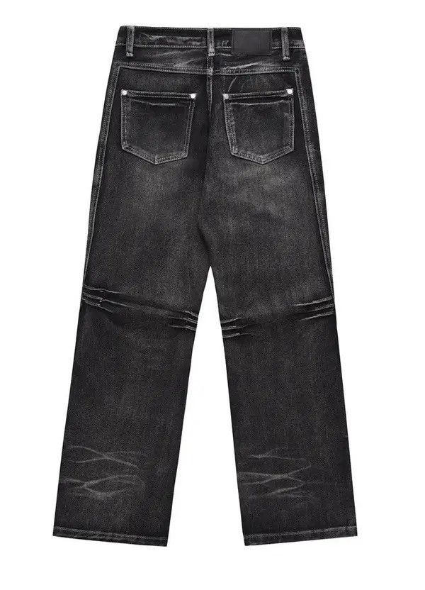 Japanese Brand Y2K Black Baggy Flare Jeans Size US 32 / EU 48 - 4 Thumbnail