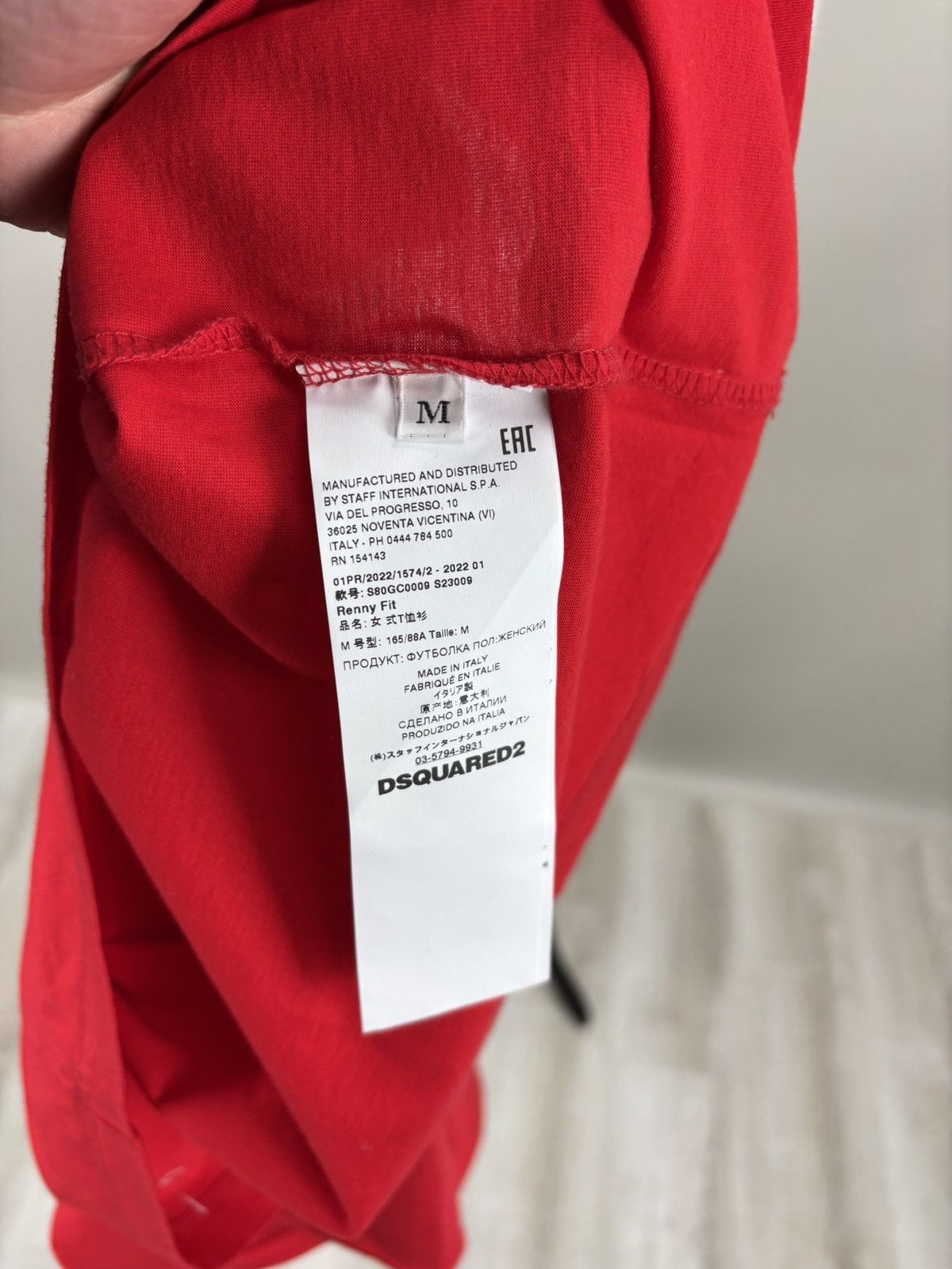 Dsquared2 Mens t shirt Dsquared2 Size M Color Red Size US M / EU 48-50 / 2 - 8 Thumbnail