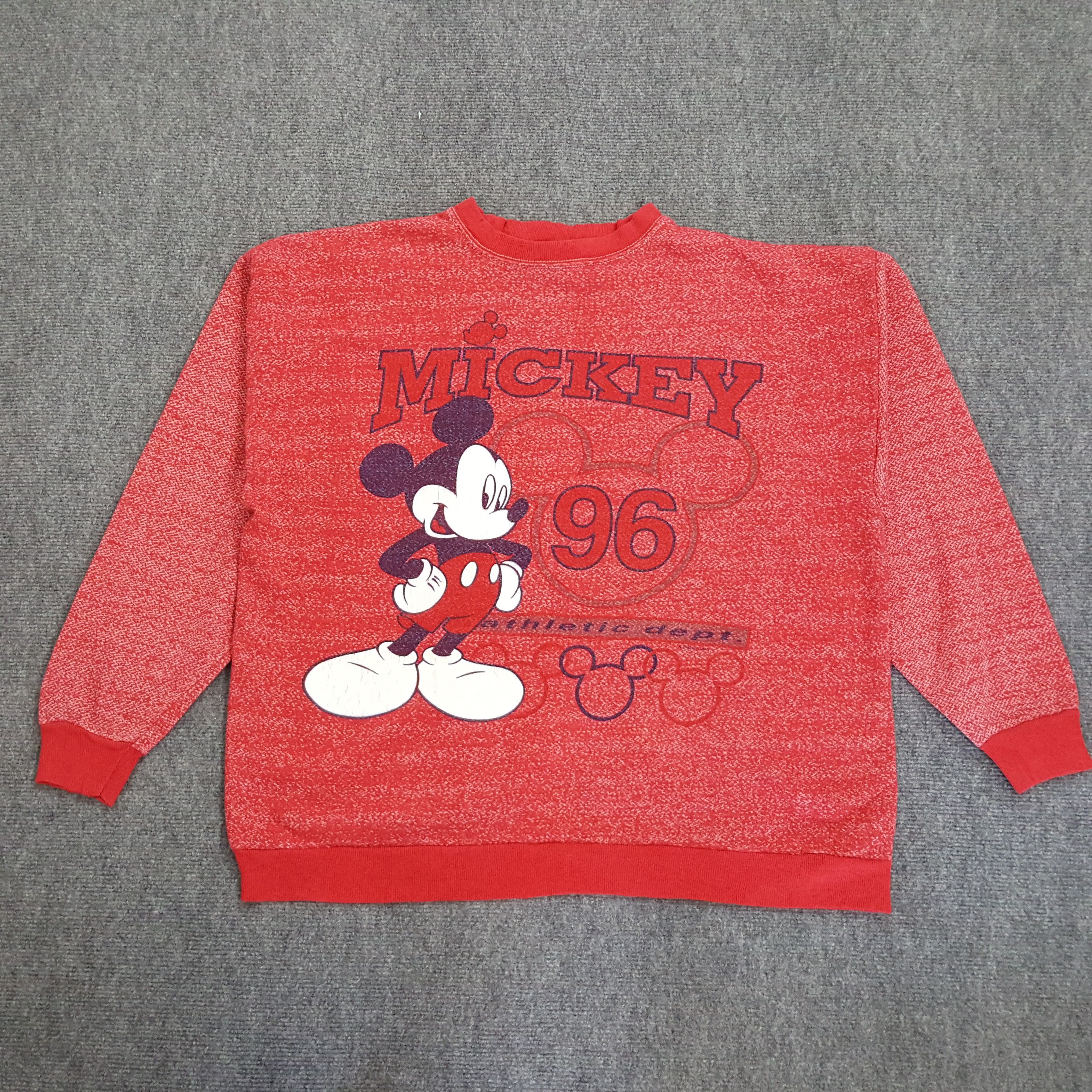 Disney × Mickey Mouse × Vintage Vintage 90's Mickey Mouse 96 Disney Sweatshirt Size US XL / EU 56 / 4 - 1 Thumbnail