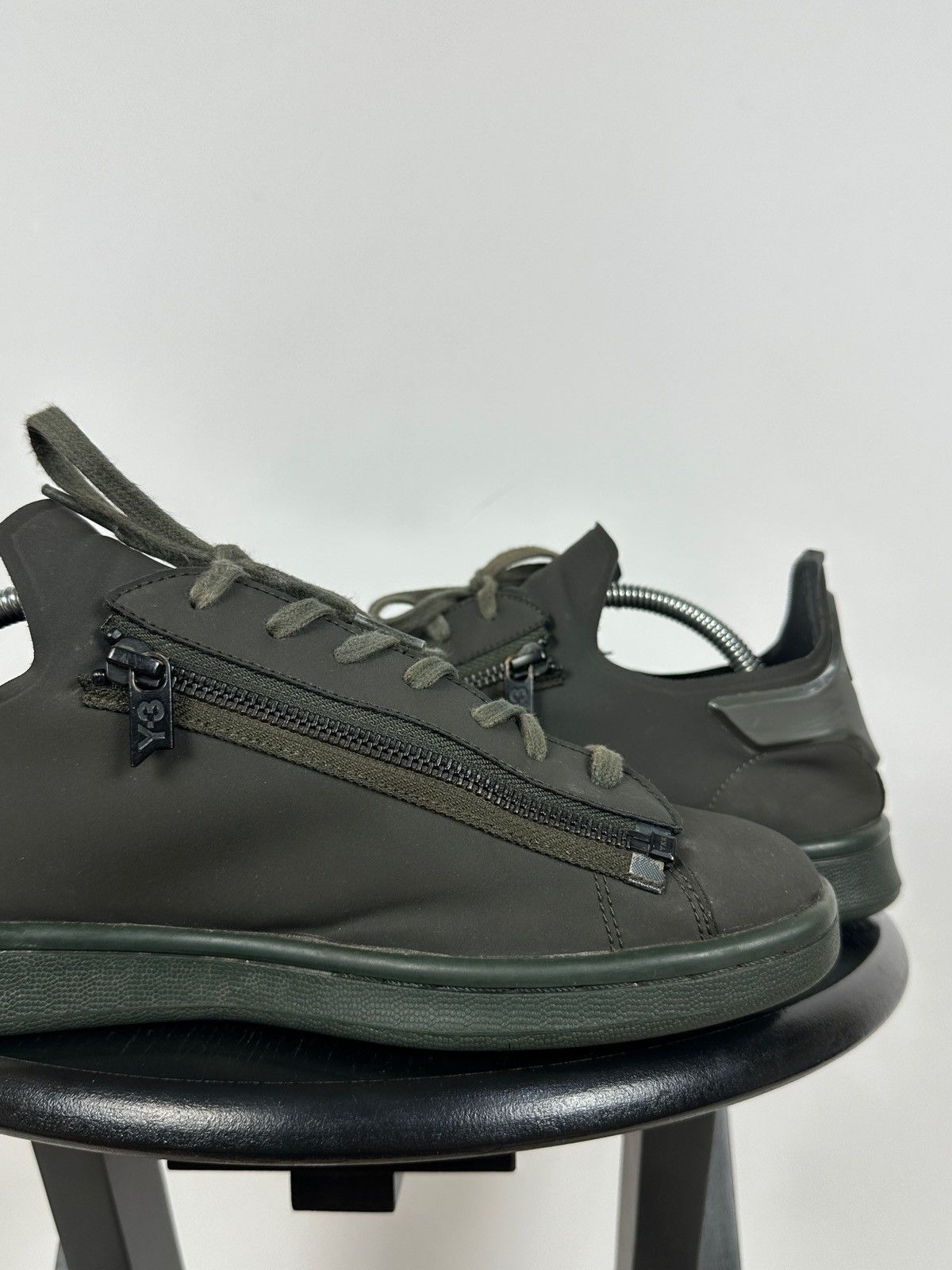 Adidas Adidas Y-3 Stan Smith Zip Khaki Low Top Sneakers Size US 8.5 / EU 41-42 - 20 Thumbnail
