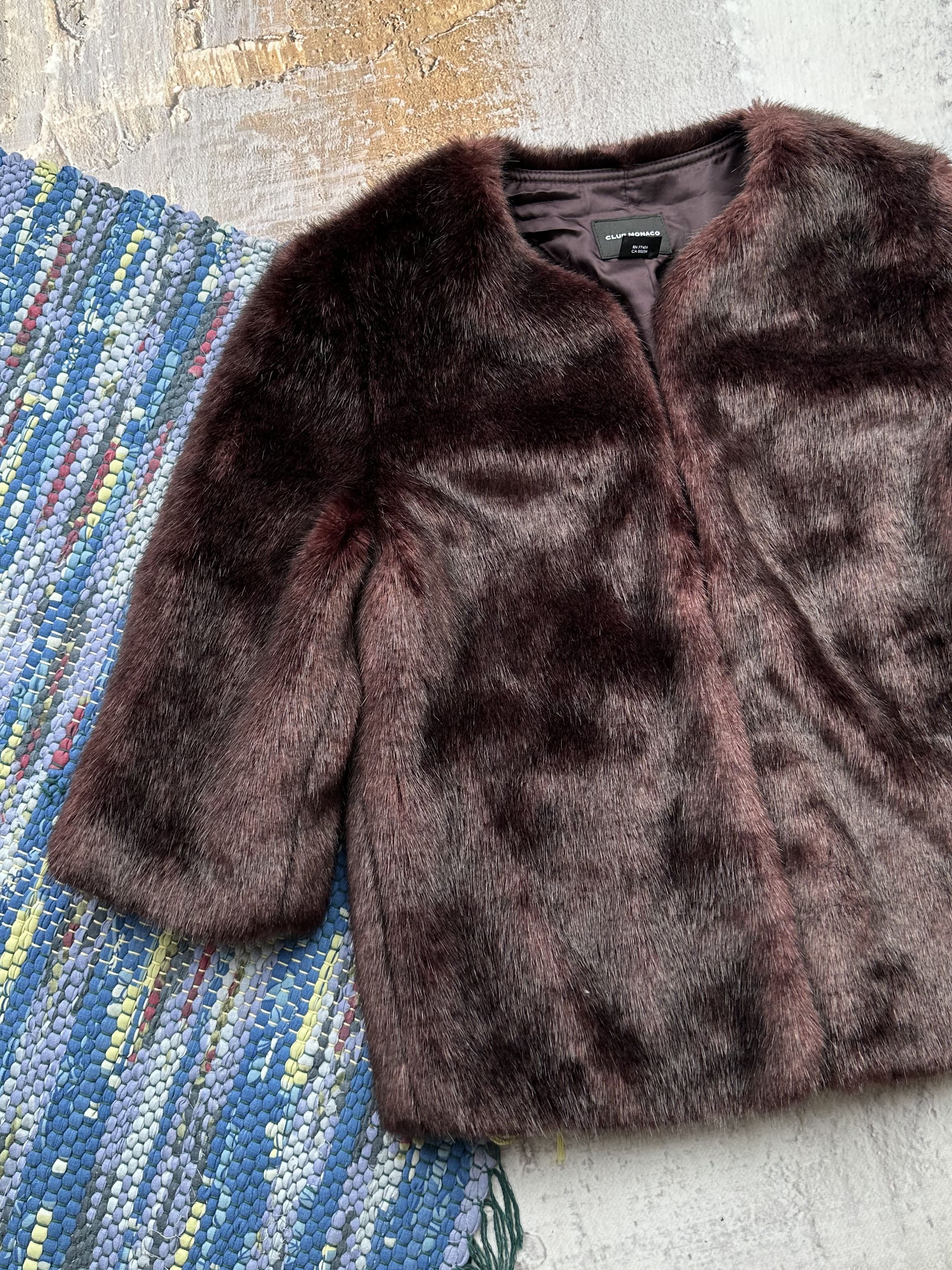 Japanese Brand Vintage Faux Fur Coat A367D15(462) Size S / US 4 / IT 40 - 2 Thumbnail