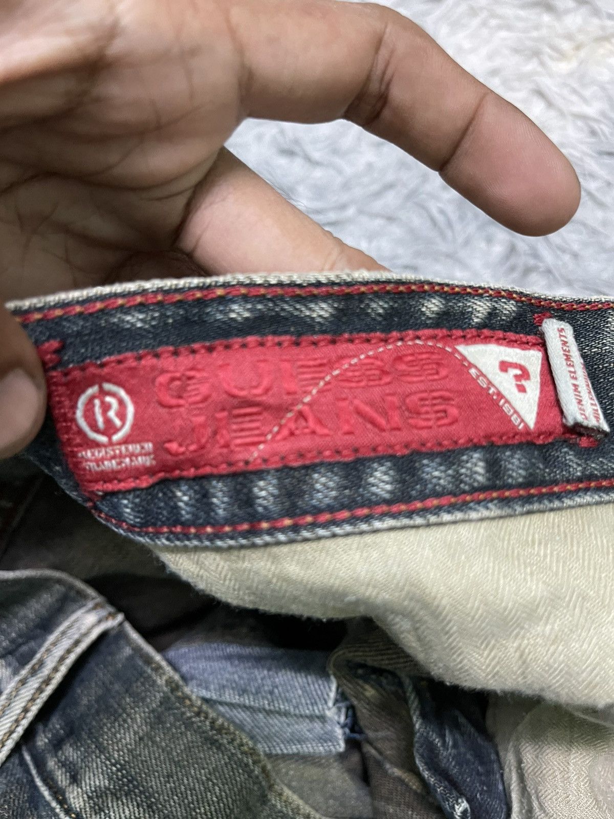 Guess 90s GUESS DISTRESSED STYLE RARE DESIGN Size US 30 / EU 46 - 10 Thumbnail