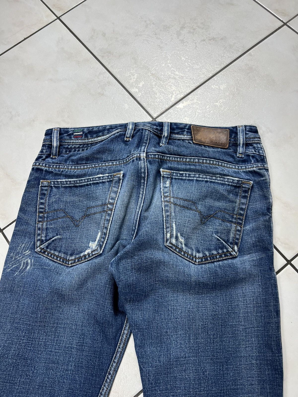 Diesel Vintage Diesel shioner distressed denim jeans slim skinny Size US 30 / EU 46 - 12 Thumbnail