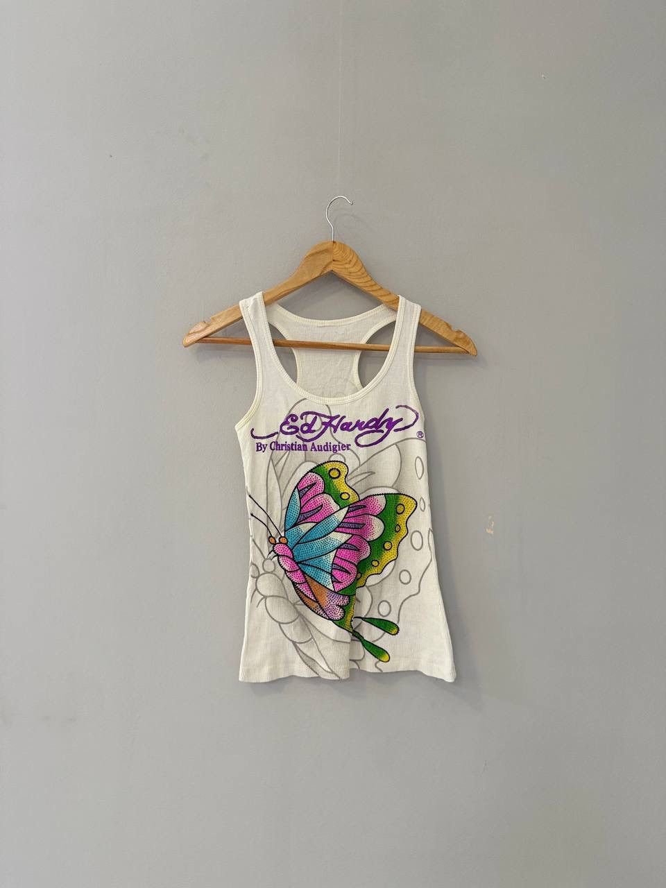 Ed Hardy Ed Hardy Tank Top Blouse Drip Avant Garde Size L / US 10 / IT 46 - 1 Thumbnail