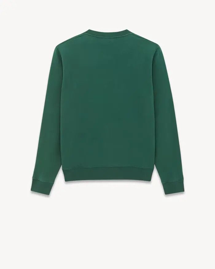 Saint Laurent Paris o1b1hav110425 Logo Sweatshirts in Green Size US M / EU 48-50 / 2 - 3 Thumbnail