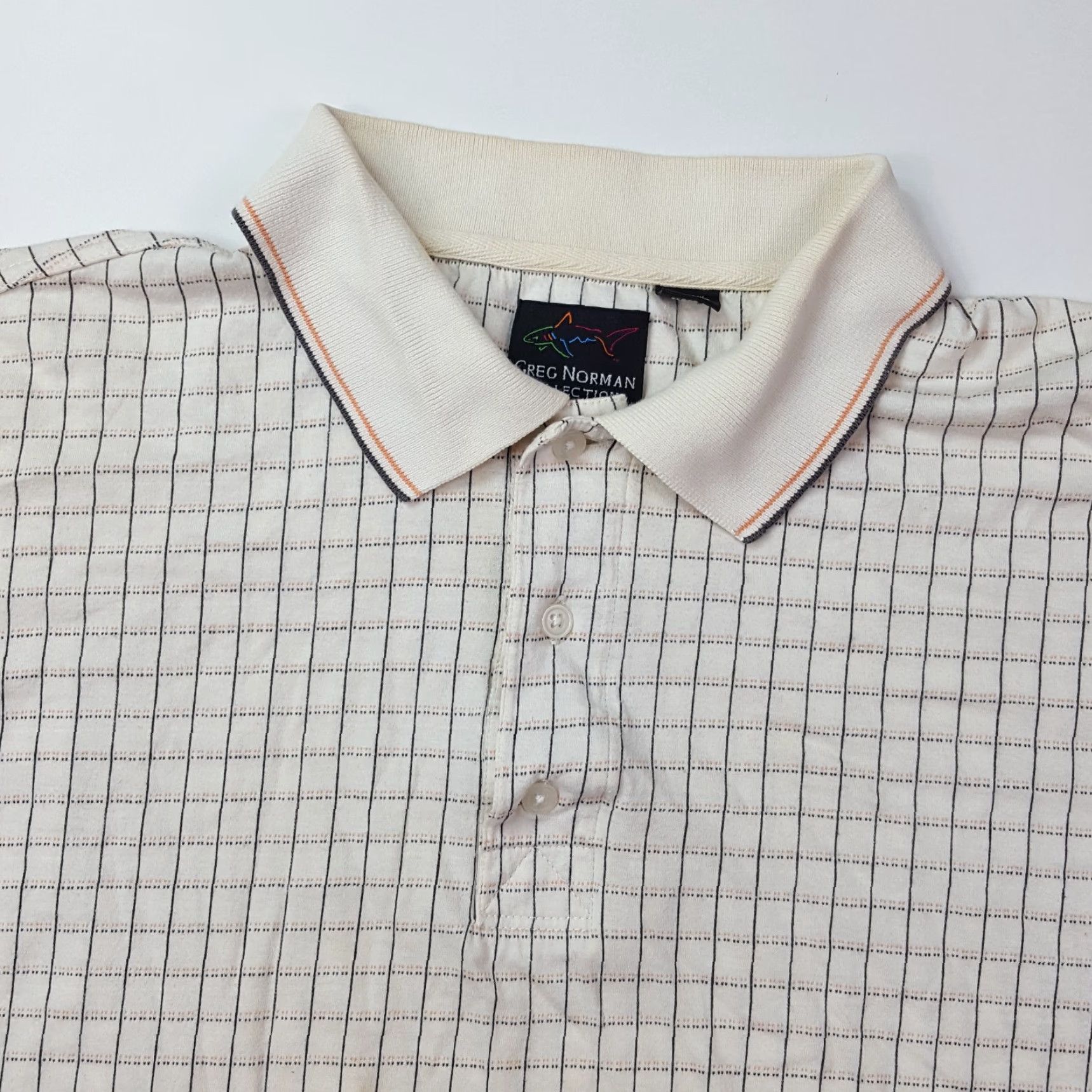 Vintage VINTAGE Greg Norman Shark Logo Polo Shirt - XL Mens Check Polo Shirt Size US XL / EU 56 / 4 - 2 Thumbnail