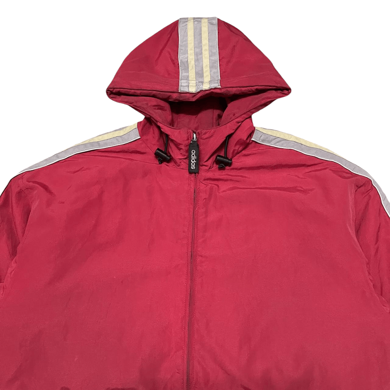 Adidas Vintage Adidas 3 Stripes Hooded Jacket Size US XL / EU 56 / 4 - 2 Thumbnail