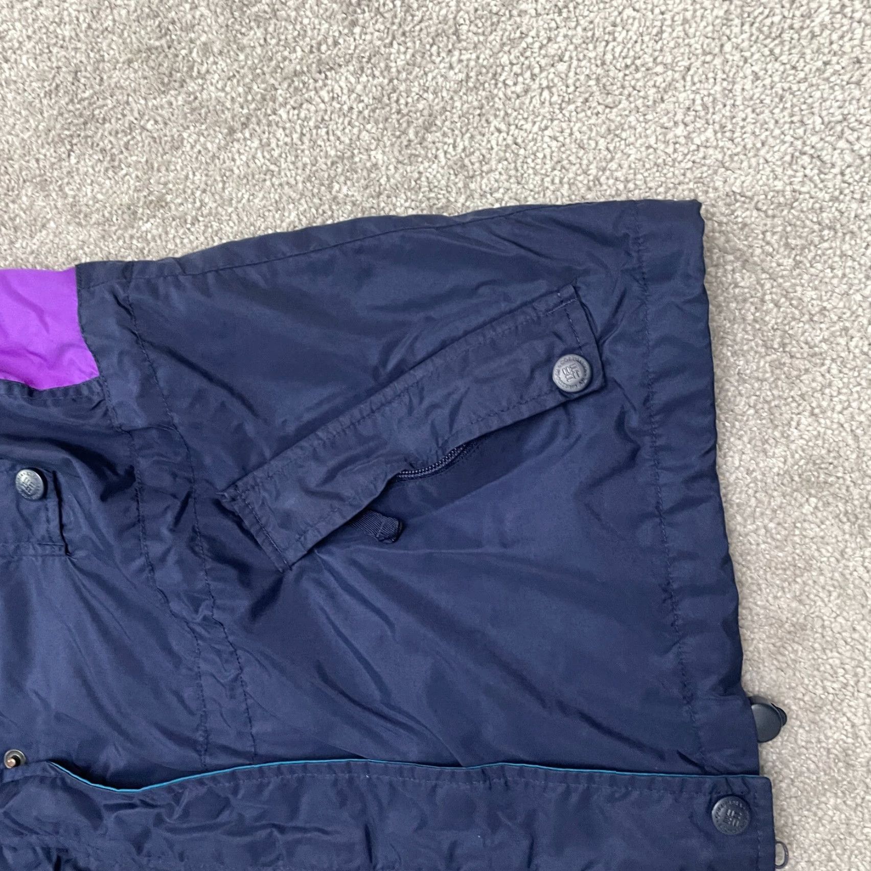 Vintage VINTAGE Columbia Long's Peak Windbreaker Jacket Womens M Blue 90s Outdoor Ski Travel Hooded Pockets Breathable Size M / US 6-8 / IT 42-44 - 5 Thumbnail
