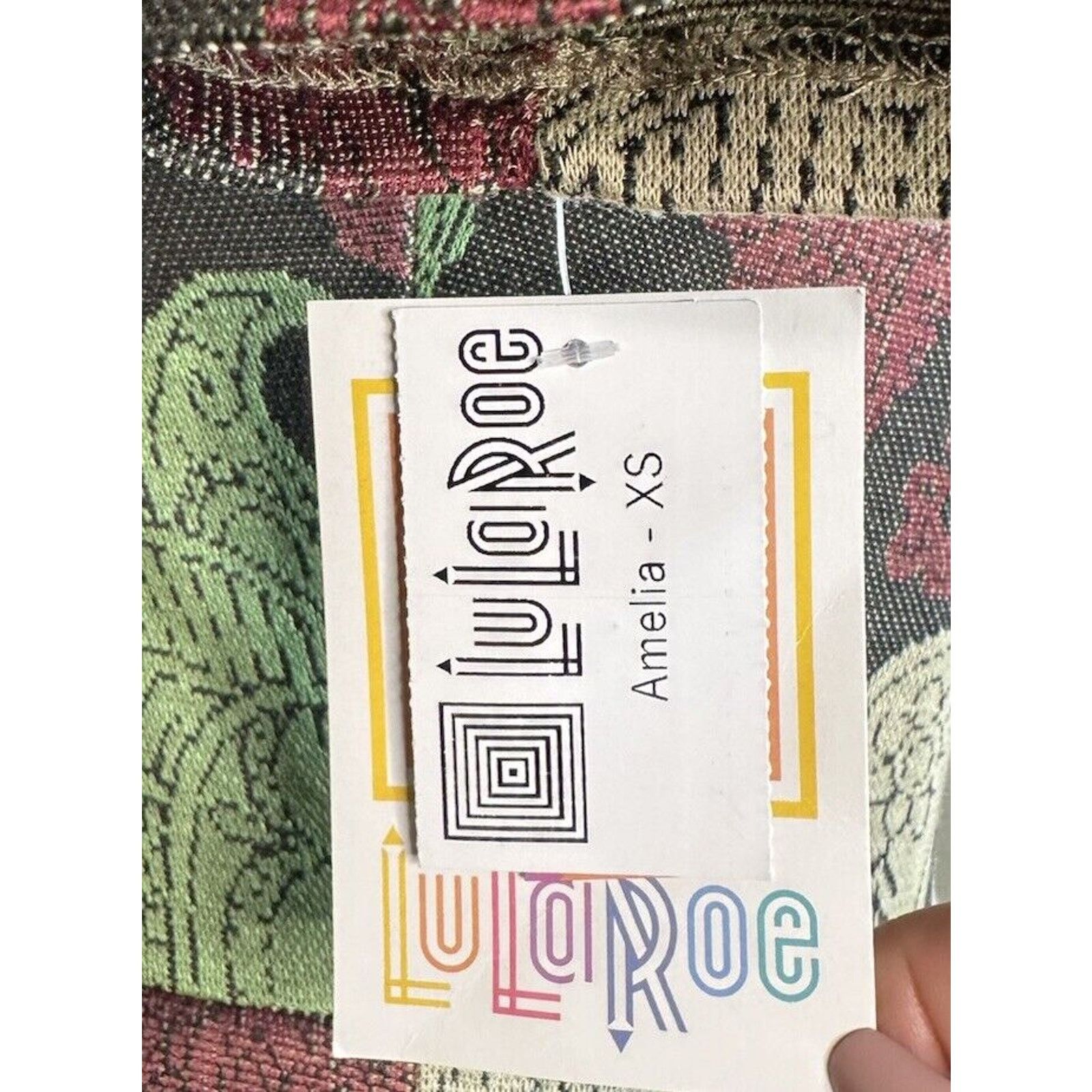 Other LULAROE Paisley Pleated Red A-Line Amelia Dress Pockets XS Size XS / US 0-2 / IT 36-38 - 9 Thumbnail