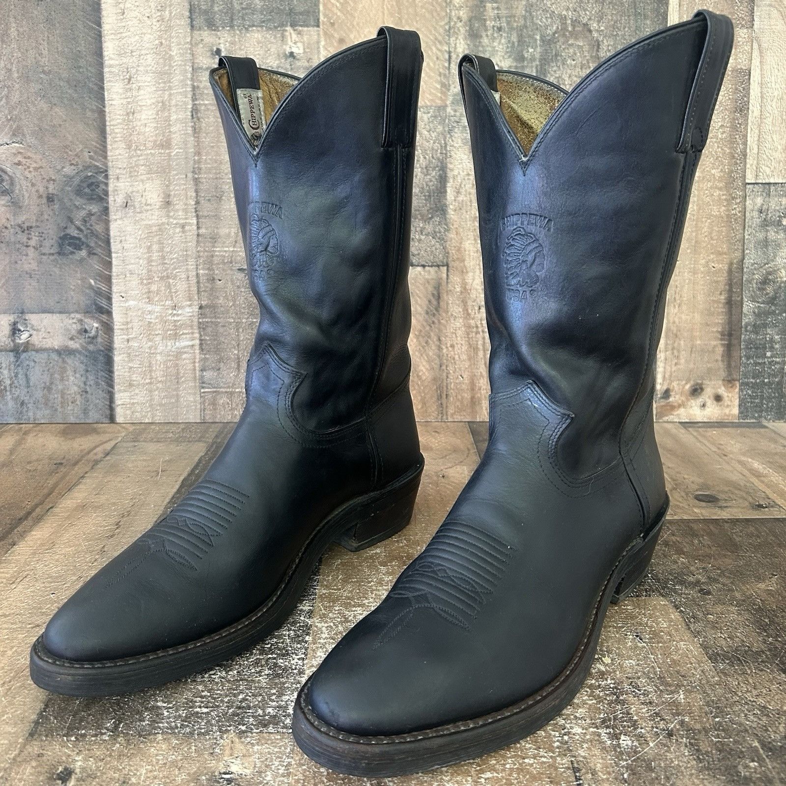 Chippewa CHIPPEWA Boots Engineer boots Black 27863 Size 9E | Grailed
